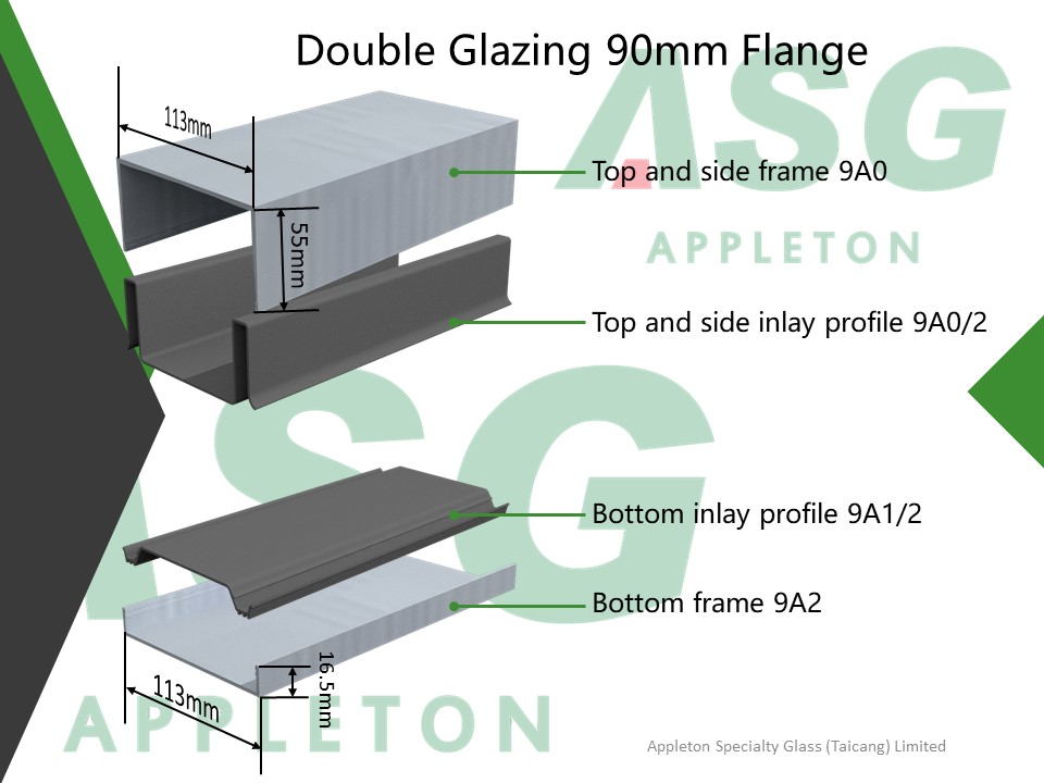 Double Glazing 90 mm Flange accessories