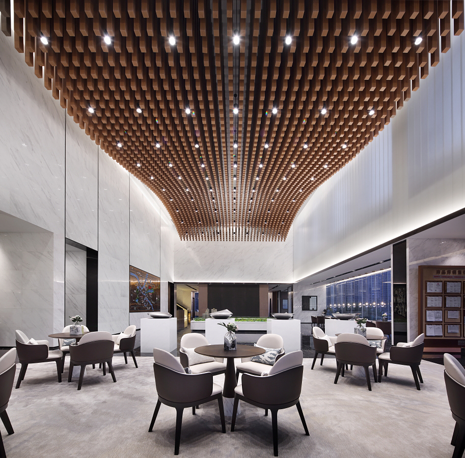 U型玻璃,U玻,隔断,室内,售楼处