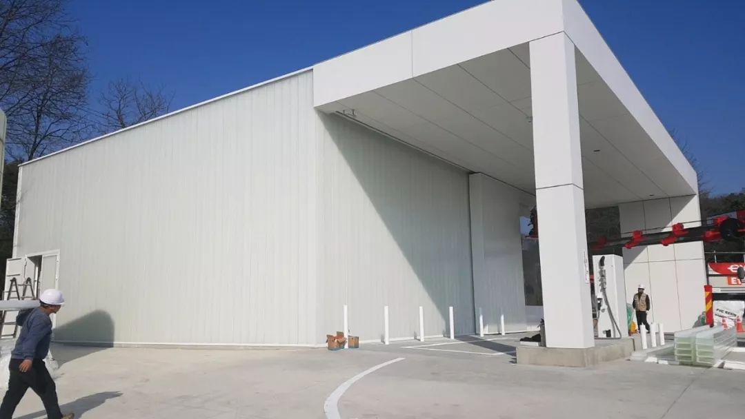 韩国现代汽车加氢站U型玻璃